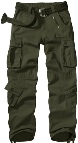 Amazon.com: ebossy Mens Multi Pockets Cargo Pants Button Fly